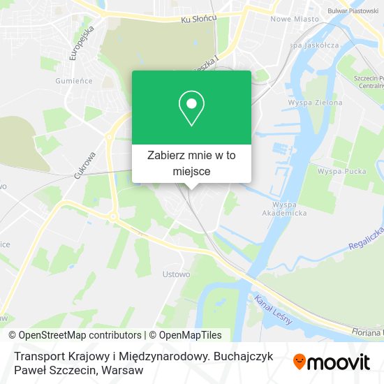 Mapa Transport Krajowy i Międzynarodowy. Buchajczyk Paweł Szczecin