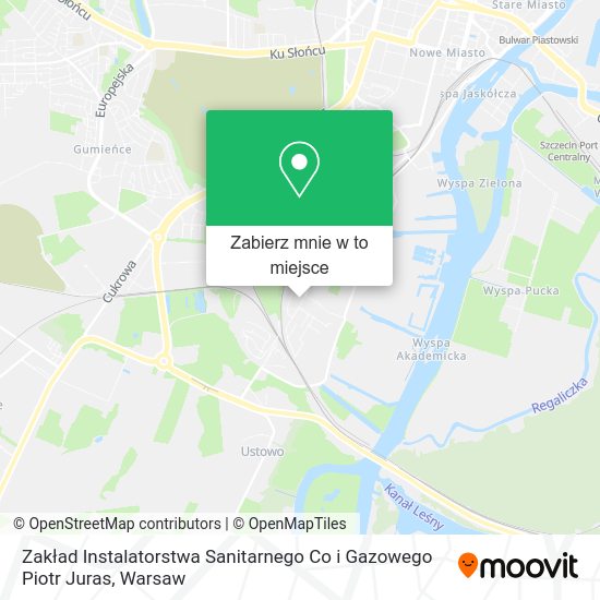 Mapa Zakład Instalatorstwa Sanitarnego Co i Gazowego Piotr Juras