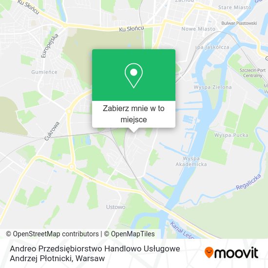 Mapa Andreo Przedsiębiorstwo Handlowo Usługowe Andrzej Płotnicki