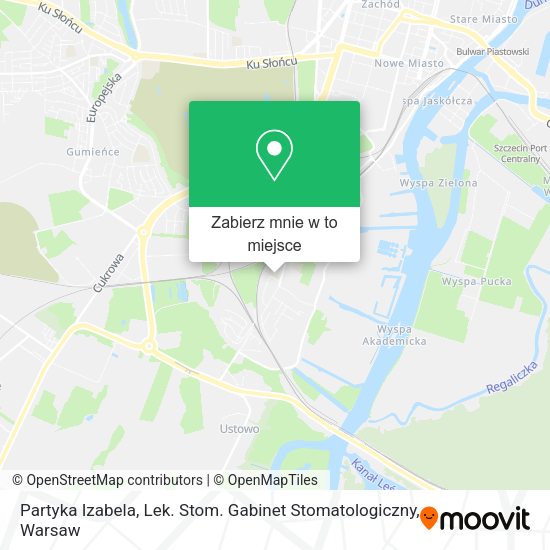 Mapa Partyka Izabela, Lek. Stom. Gabinet Stomatologiczny