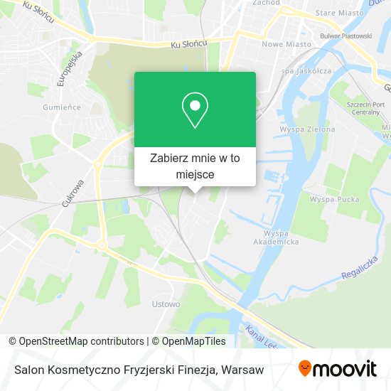 Mapa Salon Kosmetyczno Fryzjerski Finezja