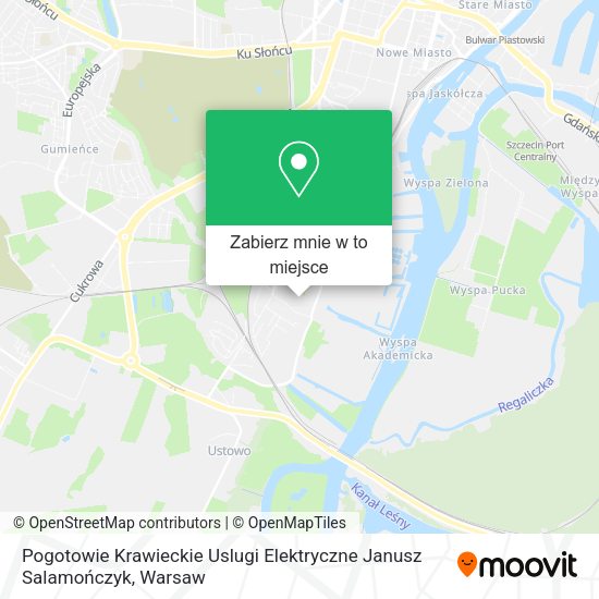 Mapa Pogotowie Krawieckie Uslugi Elektryczne Janusz Salamończyk