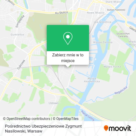 Mapa Pośrednictwo Ubezpieczeniowe Zygmunt Nasiłowski