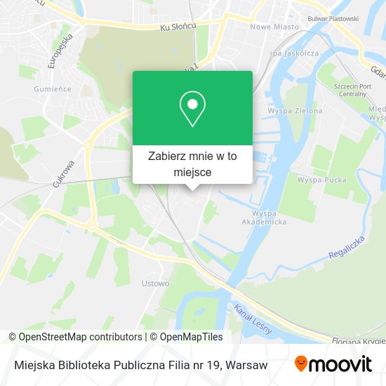 Mapa Miejska Biblioteka Publiczna Filia nr 19