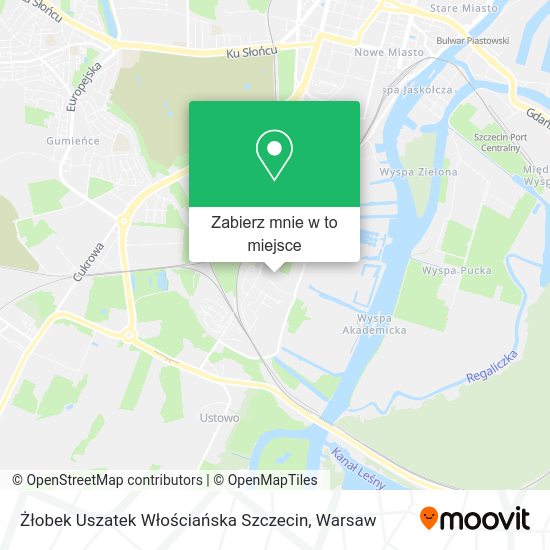 Mapa Żłobek Uszatek Włościańska Szczecin