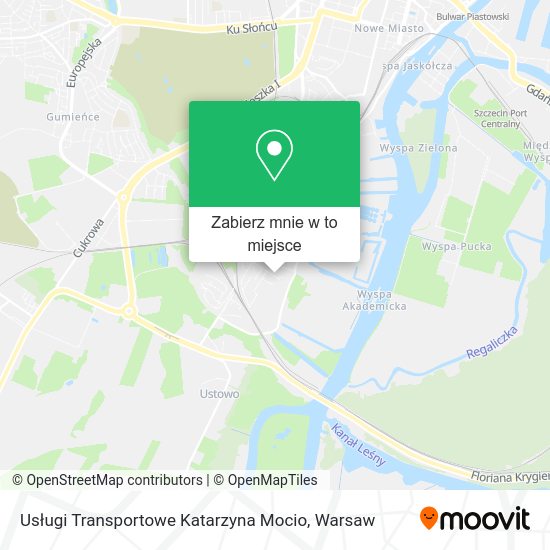 Mapa Usługi Transportowe Katarzyna Mocio