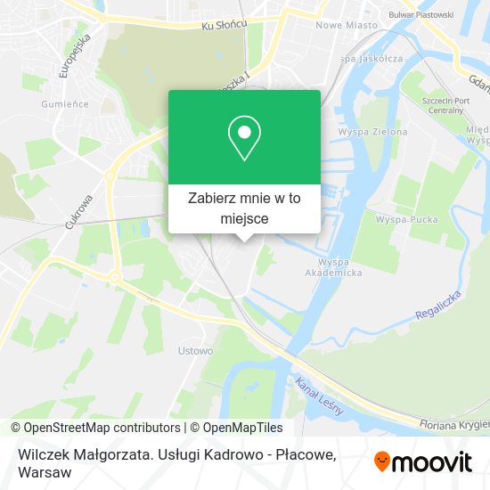 Mapa Wilczek Małgorzata. Usługi Kadrowo - Płacowe