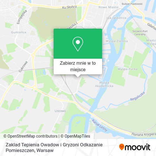 Mapa Zaklad Tepienia Owadow i Gryzoni Odkazanie Pomieszczen