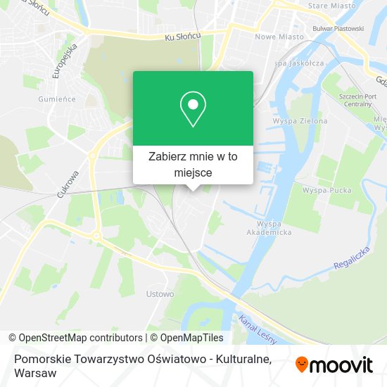 Mapa Pomorskie Towarzystwo Oświatowo - Kulturalne