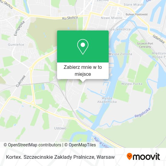 Mapa Kortex. Szczecinskie Zaklady Pralnicze