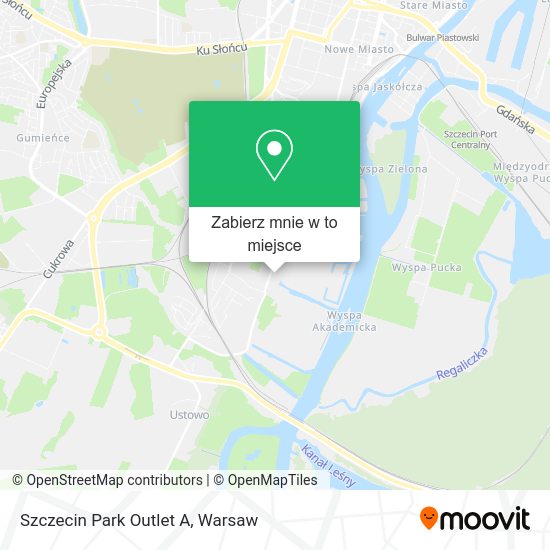 Mapa Szczecin Park Outlet A