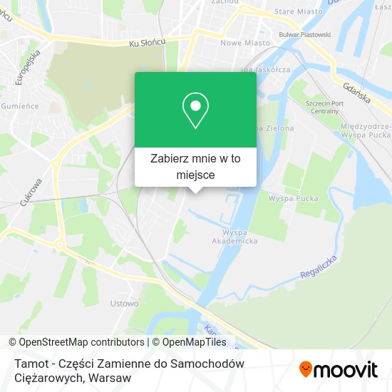 Mapa Tamot - Części Zamienne do Samochodów Ciężarowych