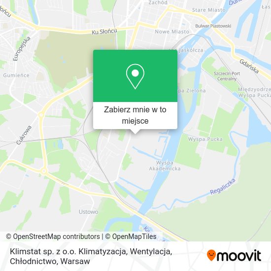 Mapa Klimstat sp. z o.o. Klimatyzacja, Wentylacja, Chłodnictwo