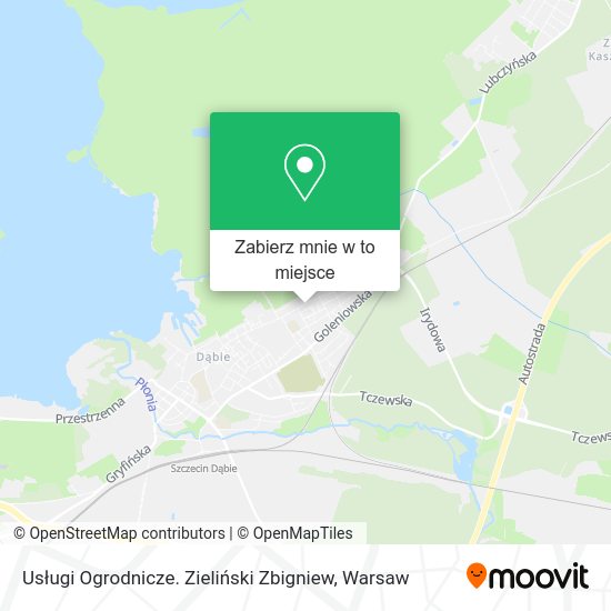 Mapa Usługi Ogrodnicze. Zieliński Zbigniew