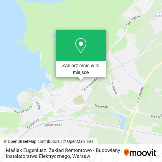 Mapa Maślak Eugeniusz. Zakład Remontowo - Budowlany i Instalatorstwa Elektrycznego