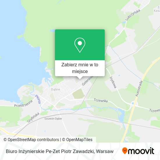 Mapa Biuro Inżynierskie Pe-Zet Piotr Zawadzki