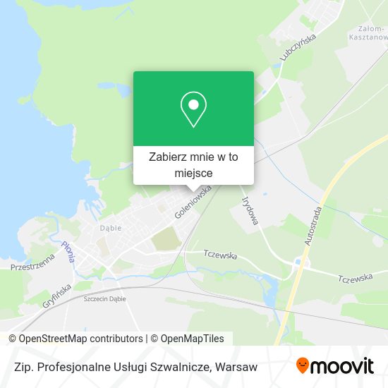 Mapa Zip. Profesjonalne Usługi Szwalnicze