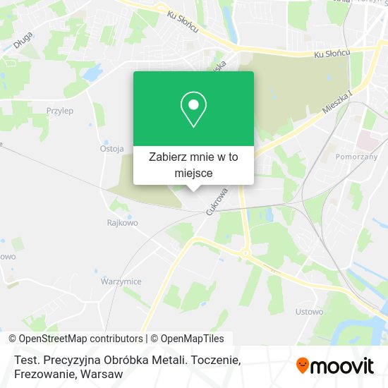 Mapa Test. Precyzyjna Obróbka Metali. Toczenie, Frezowanie