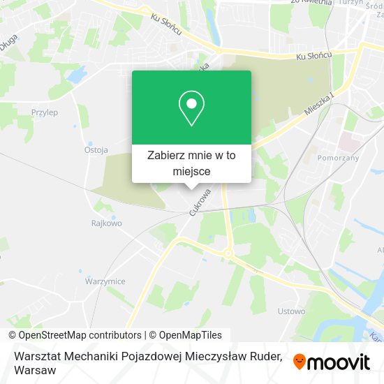 Mapa Warsztat Mechaniki Pojazdowej Mieczysław Ruder