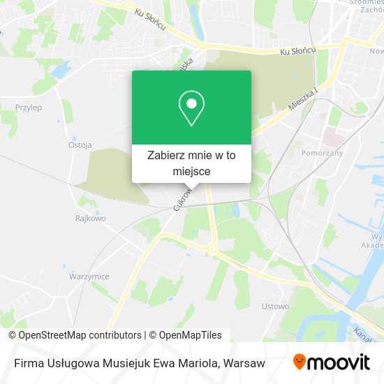 Mapa Firma Usługowa Musiejuk Ewa Mariola