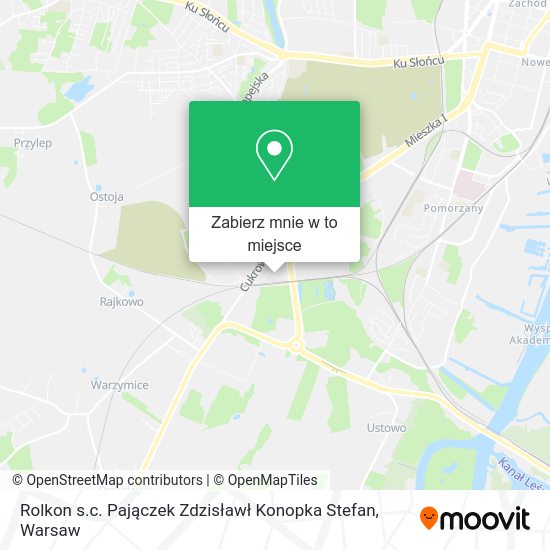 Mapa Rolkon s.c. Pajączek Zdzisławł Konopka Stefan