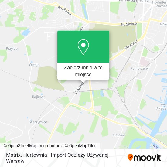 Mapa Matrix. Hurtownia i Import Odzieży Używanej