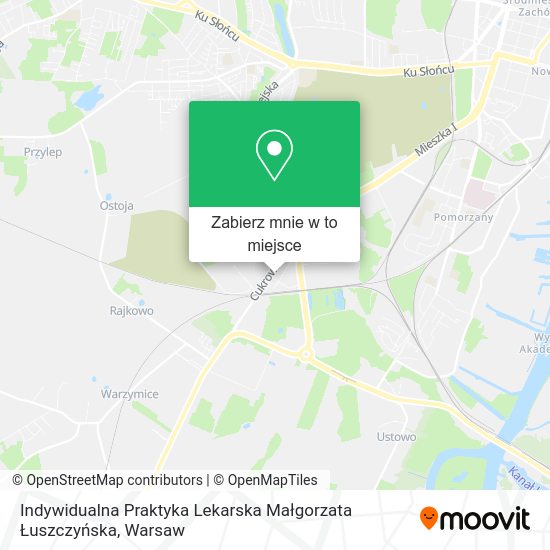 Mapa Indywidualna Praktyka Lekarska Małgorzata Łuszczyńska