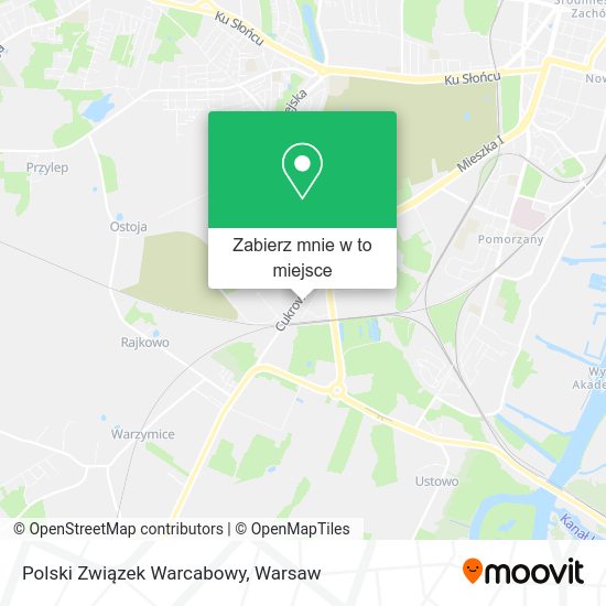 Mapa Polski Związek Warcabowy