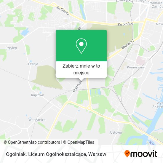 Mapa Ogólniak. Liceum Ogólnokształcące