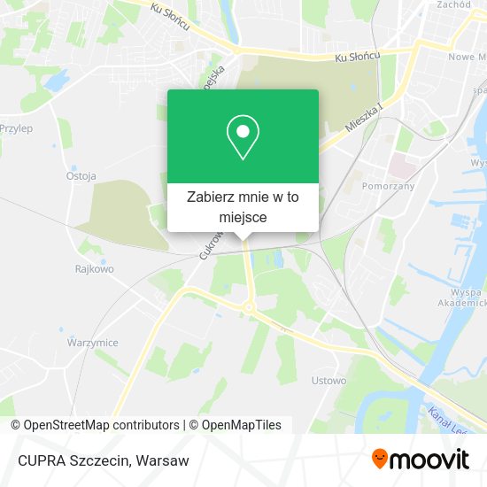 Mapa CUPRA Szczecin