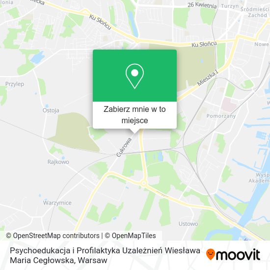 Mapa Psychoedukacja i Profilaktyka Uzależnień Wiesława Maria Cegłowska