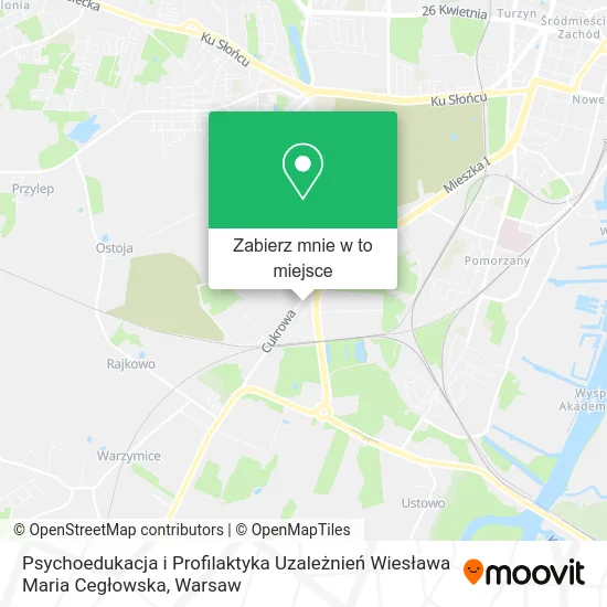 Mapa Psychoedukacja i Profilaktyka Uzależnień Wiesława Maria Cegłowska