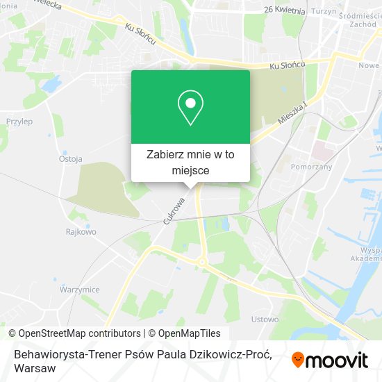 Mapa Behawiorysta-Trener Psów Paula Dzikowicz-Proć