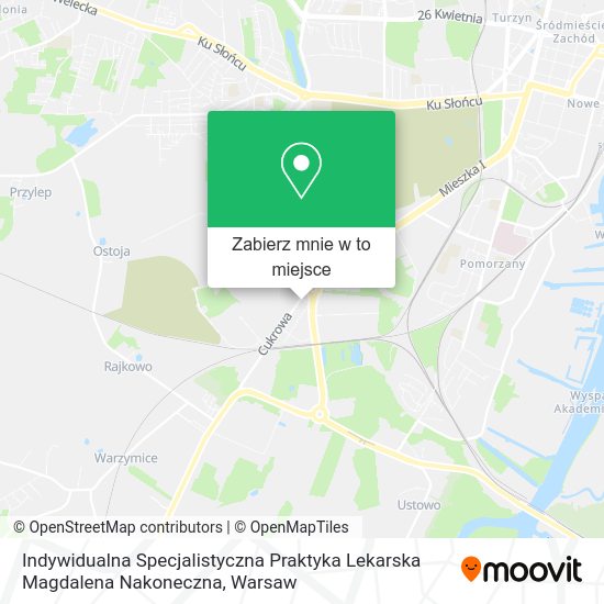 Mapa Indywidualna Specjalistyczna Praktyka Lekarska Magdalena Nakoneczna