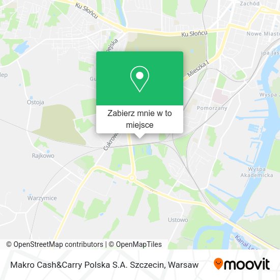 Mapa Makro Cash&Carry Polska S.A. Szczecin