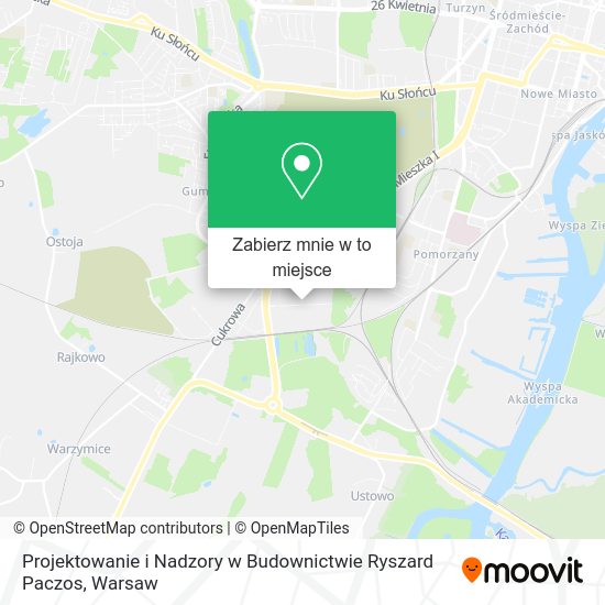 Mapa Projektowanie i Nadzory w Budownictwie Ryszard Paczos