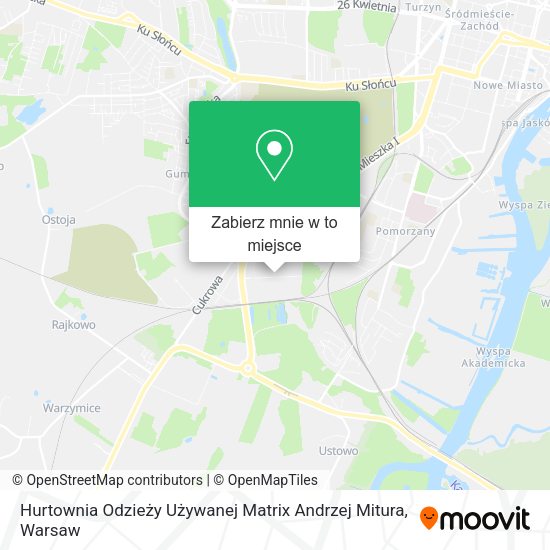 Mapa Hurtownia Odzieży Używanej Matrix Andrzej Mitura