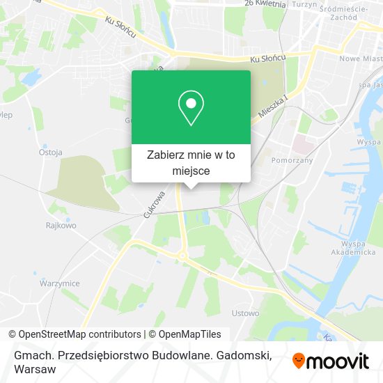 Mapa Gmach. Przedsiębiorstwo Budowlane. Gadomski