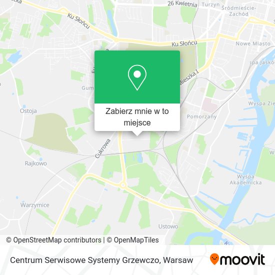 Mapa Centrum Serwisowe Systemy Grzewczo