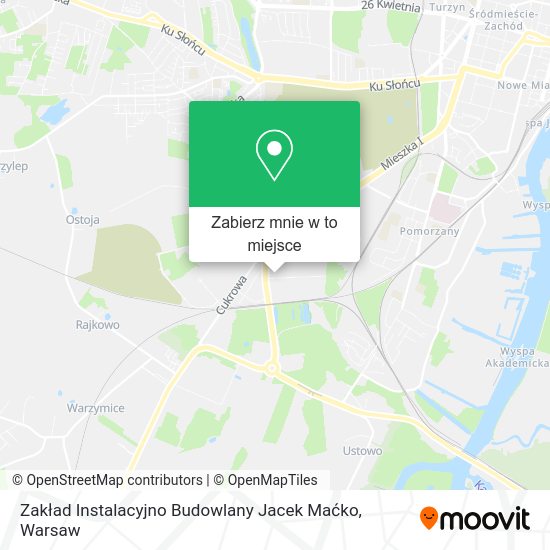 Mapa Zakład Instalacyjno Budowlany Jacek Maćko