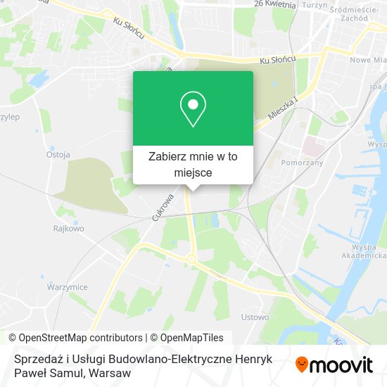 Mapa Sprzedaż i Usługi Budowlano-Elektryczne Henryk Paweł Samul