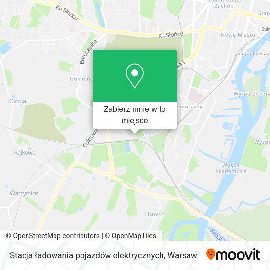 Mapa Stacja ładowania pojazdów elektrycznych