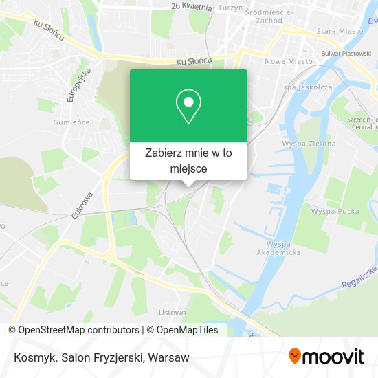 Mapa Kosmyk. Salon Fryzjerski