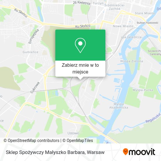 Mapa Sklep Spożywczy Małyszko Barbara