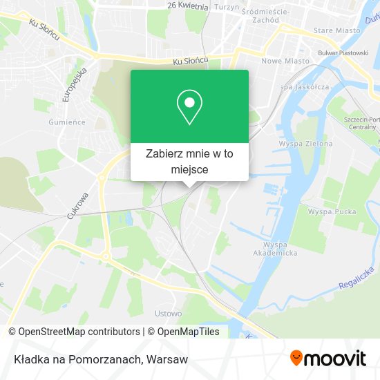 Mapa Kładka na Pomorzanach