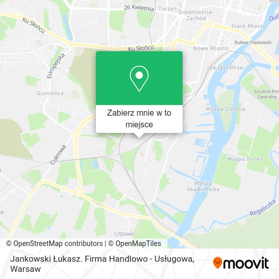 Mapa Jankowski Łukasz. Firma Handlowo - Usługowa