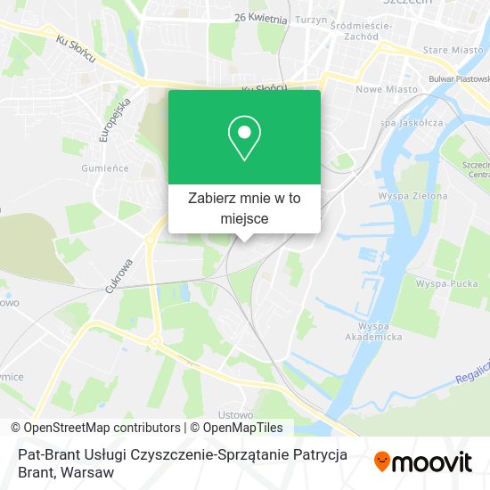 Mapa Pat-Brant Usługi Czyszczenie-Sprzątanie Patrycja Brant