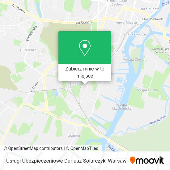 Mapa Usługi Ubezpieczeniowe Dariusz Solarczyk