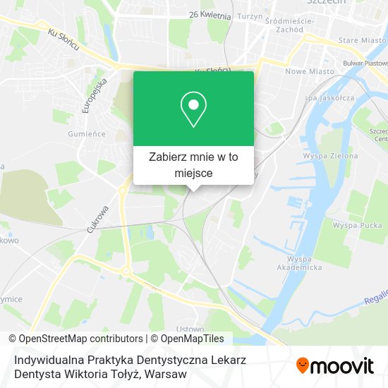 Mapa Indywidualna Praktyka Dentystyczna Lekarz Dentysta Wiktoria Tołyż