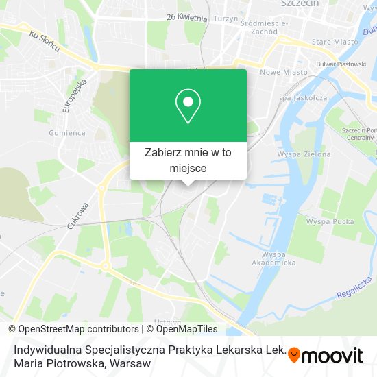 Mapa Indywidualna Specjalistyczna Praktyka Lekarska Lek. Maria Piotrowska